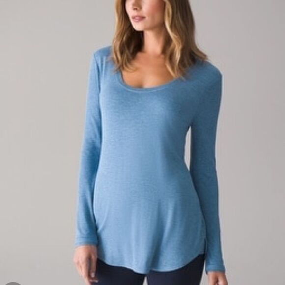 WHBM White House Black Market Blue Tunic Med - Picture 7 of 9